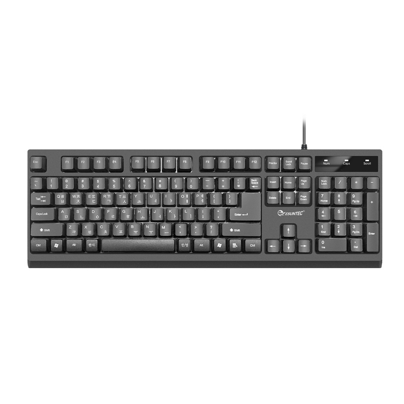 Hot Selling USB Wired Computer Office Keyboard 104 Keys Ergonomic Wired Office Keyboard for PC Laptop Desktop